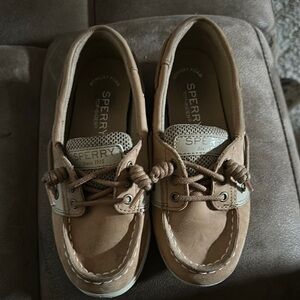 Sperry Tan Leather Slip-On Shoes
